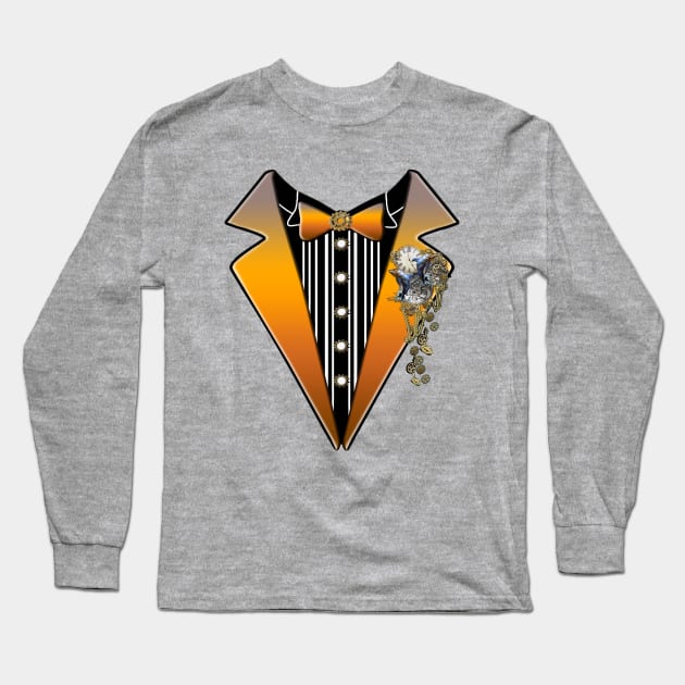 Tuxedo- Steampunk wedding Long Sleeve T-Shirt by Just Kidding by Nadine May